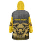 Personalized Buffalo Soldier Kid Wearable Blanket Hoodie African American Heroes - Black - African Pride