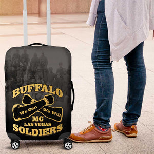 Buffalo Soldier Luggage Cover African American Heroes - Black - African Pride