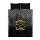 Buffalo Soldier Quilt Bed Set African American Heroes - Black - African Pride