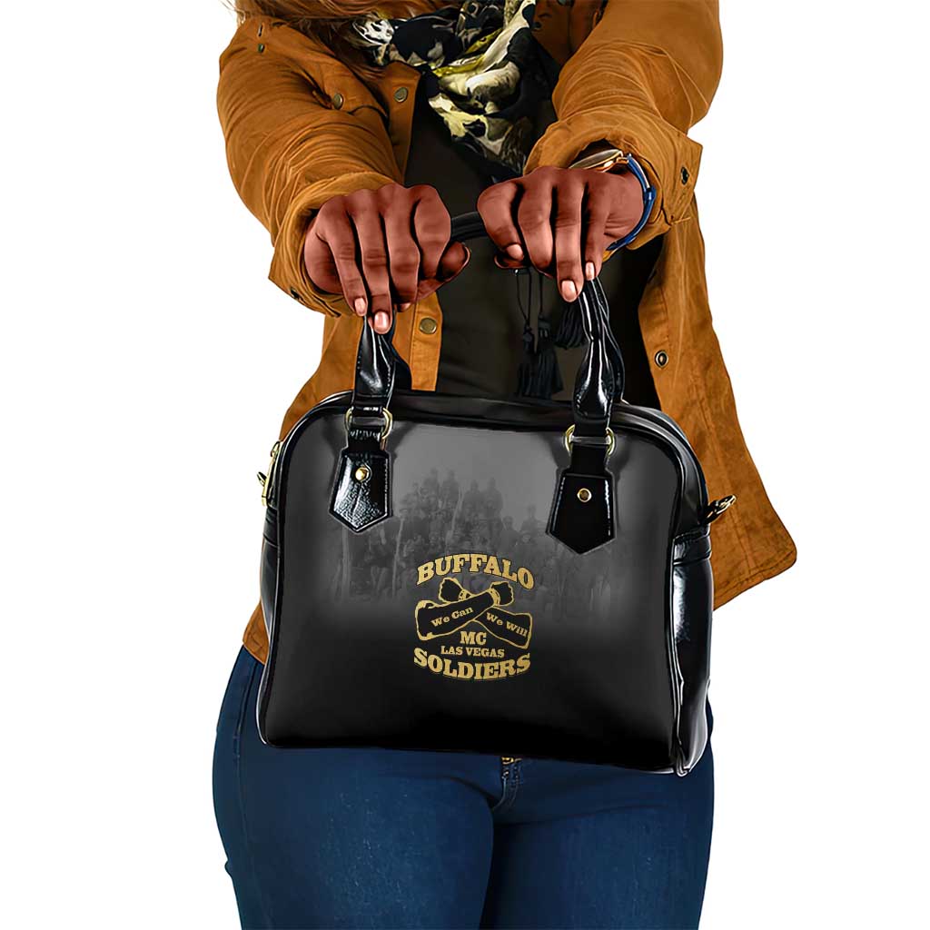 Buffalo Soldier Shoulder Handbag African American Heroes - Black - African Pride