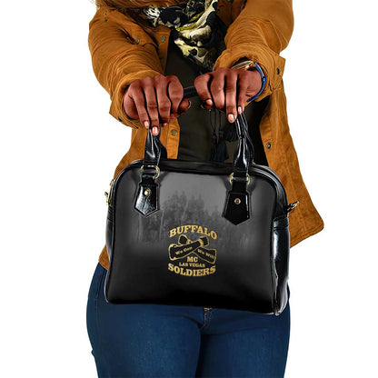 Buffalo Soldier Shoulder Handbag African American Heroes - Black - African Pride