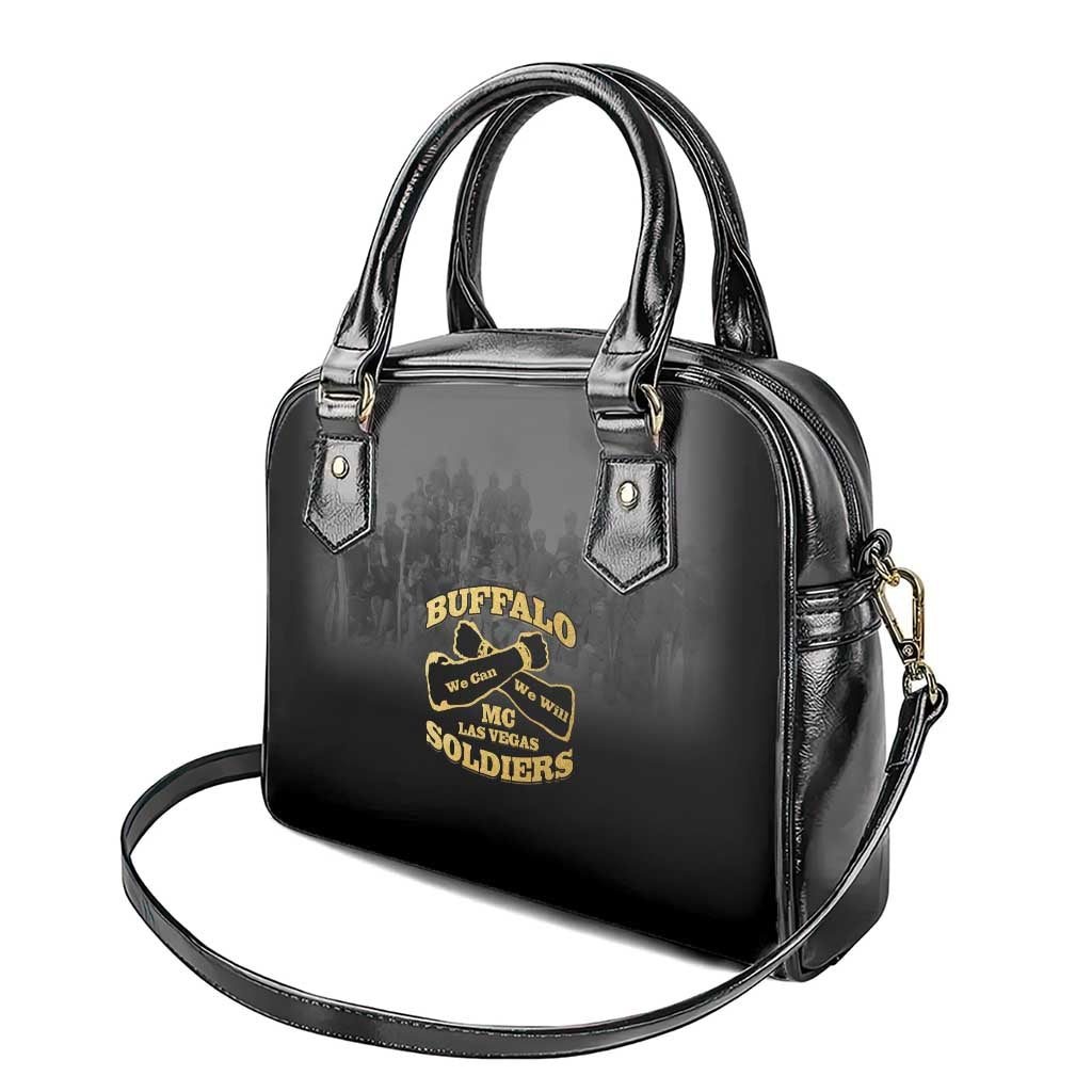 Buffalo Soldier Shoulder Handbag African American Heroes - Black - African Pride