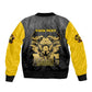Personalized Buffalo Soldier Sleeve Zip Bomber Jacket African American Heroes - Black - African Pride