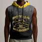 Personalized Buffalo Soldier Sleeveless Hoodie African American Heroes - Black - African Pride