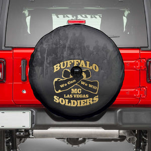 Buffalo Soldier Spare Tire Cover African American Heroes - Black - African Pride