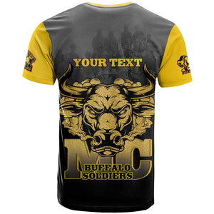 Personalized Buffalo Soldier T shirt African American Heroes - Black - African Pride