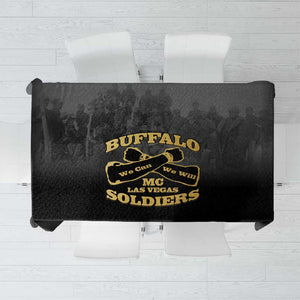 Buffalo Soldier Tablecloth African American Heroes - Black - African Pride