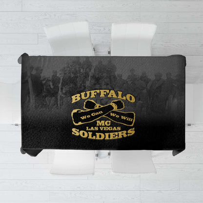 Buffalo Soldier Tablecloth African American Heroes - Black - African Pride