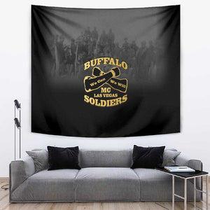Buffalo Soldier Tapestry African American Heroes - Black - African Pride