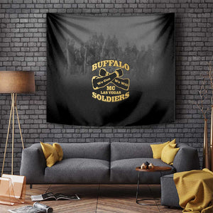 Buffalo Soldier Tapestry African American Heroes - Black - African Pride