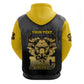 Personalized Buffalo Soldier Zip Hoodie African American Heroes - Black - African Pride