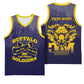 Personalized Buffalo Soldier Basketball Jersey African American Heroes - Navy Blue - African Pride