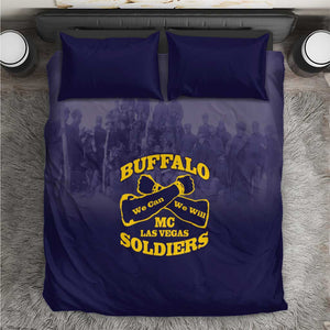 Buffalo Soldier Bedding Set African American Heroes - Navy Blue - African Pride