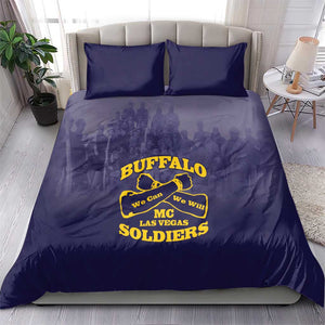 Buffalo Soldier Bedding Set African American Heroes - Navy Blue - African Pride