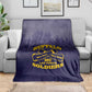Buffalo Soldier Blanket African American Heroes - Navy Blue - African Pride