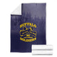 Buffalo Soldier Blanket African American Heroes - Navy Blue - African Pride