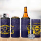 Personalized Buffalo Soldier 4 in 1 Can Cooler Tumbler African American Heroes - Navy Blue - African Pride