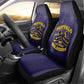 Buffalo Soldier Car Seat Cover African American Heroes - Navy Blue - African Pride