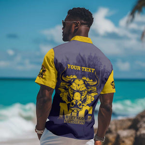 Personalized Buffalo Soldier Hawaiian Shirt African American Heroes - Navy Blue - African Pride