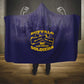 Buffalo Soldier Hooded Blanket African American Heroes - Navy Blue - African Pride