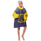 Personalized Buffalo Soldier Kid Wearable Blanket Hoodie African American Heroes - Navy Blue - African Pride