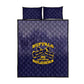 Buffalo Soldier Quilt Bed Set African American Heroes - Navy Blue - African Pride
