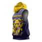 Personalized Buffalo Soldier Sleeveless Hoodie African American Heroes - Navy Blue - African Pride