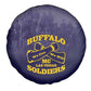 Buffalo Soldier Spare Tire Cover African American Heroes - Navy Blue - African Pride