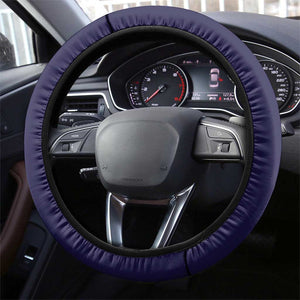 Buffalo Soldier Steering Wheel Cover African American Heroes - Navy Blue - African Pride