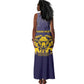 Personalized Buffalo Soldier Tank Maxi Dress African American Heroes - Navy Blue - African Pride