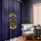 Buffalo Soldier Window Curtain African American Heroes - Navy Blue - African Pride