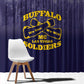 Buffalo Soldier Window Curtain African American Heroes - Navy Blue - African Pride