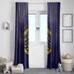 Buffalo Soldier Window Curtain African American Heroes - Navy Blue - African Pride
