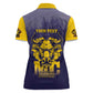 Personalized Buffalo Soldier Women Polo Shirt African American Heroes - Navy Blue - African Pride