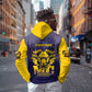 Personalized Buffalo Soldier Zip Hoodie African American Heroes - Navy Blue - African Pride