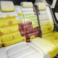 Melkam Enkutatash Ethiopian Back Car Seat Cover Kebero Drum With Adey Abeba Flower - African Pride