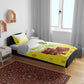 Melkam Enkutatash Ethiopian Bedding Set Kebero Drum With Adey Abeba Flower - African Pride