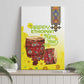 Melkam Enkutatash Ethiopian Canvas Wall Art Kebero Drum With Adey Abeba Flower - African Pride