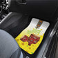 Melkam Enkutatash Ethiopian Car Mats Kebero Drum With Adey Abeba Flower - African Pride
