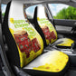 Melkam Enkutatash Ethiopian Car Seat Cover Kebero Drum With Adey Abeba Flower - African Pride