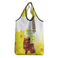 Melkam Enkutatash Ethiopian Grocery Bag Kebero Drum With Adey Abeba Flower - African Pride
