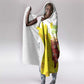 Melkam Enkutatash Ethiopian Hooded Blanket Kebero Drum With Adey Abeba Flower - African Pride