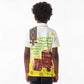 Melkam Enkutatash Ethiopian Kid Polo Shirt Kebero Drum With Adey Abeba Flower - African Pride