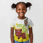 Melkam Enkutatash Ethiopian Kid T shirt Kebero Drum With Adey Abeba Flower - African Pride
