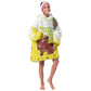 Melkam Enkutatash Ethiopian Kid Wearable Blanket Hoodie Kebero Drum With Adey Abeba Flower - African Pride