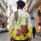 Melkam Enkutatash Ethiopian Long Sleeve Button Shirt Kebero Drum With Adey Abeba Flower - African Pride