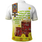 Melkam Enkutatash Ethiopian Polo Shirt Kebero Drum With Adey Abeba Flower - African Pride