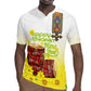 Melkam Enkutatash Ethiopian Rugby Jersey Kebero Drum With Adey Abeba Flower - African Pride