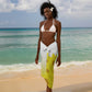 Melkam Enkutatash Ethiopian Sarong Kebero Drum With Adey Abeba Flower - African Pride