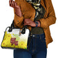 Melkam Enkutatash Ethiopian Shoulder Handbag Kebero Drum With Adey Abeba Flower - African Pride
